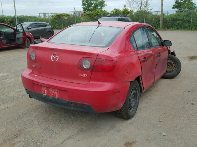 JM1BK12F551271423 - 2005 MAZDA MAZDA3I RED photo 4