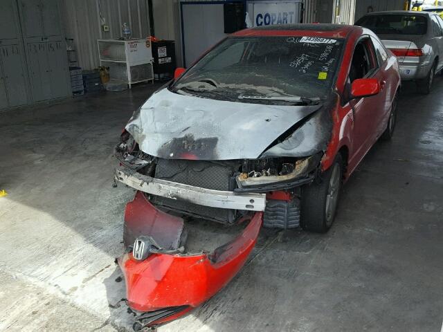 2HGFG12867H538028 - 2007 HONDA CIVIC EX RED photo 2