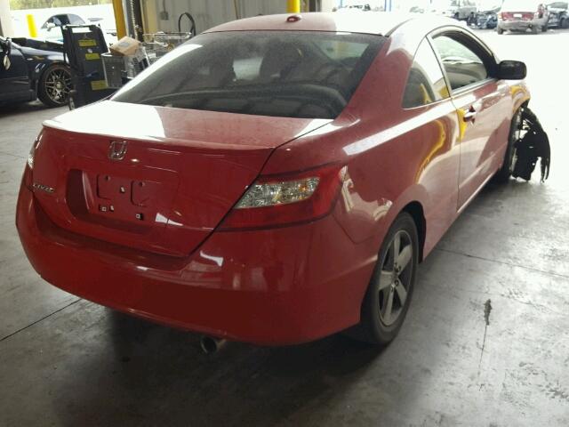 2HGFG12867H538028 - 2007 HONDA CIVIC EX წითელი ფოტო 4