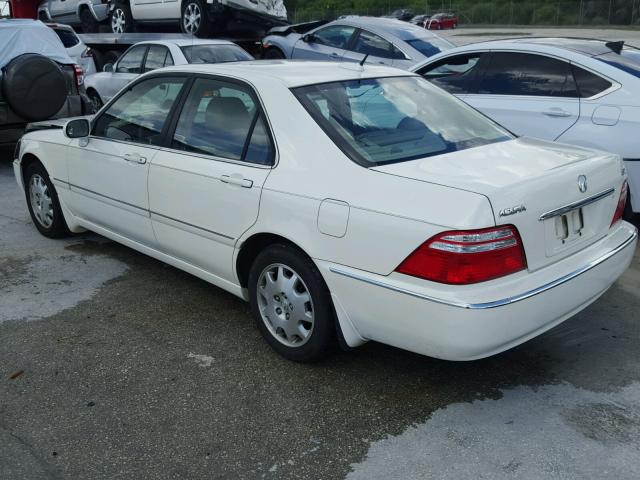 JH4KA96684C007321 - 2004 ACURA 3.5RL WHITE photo 3