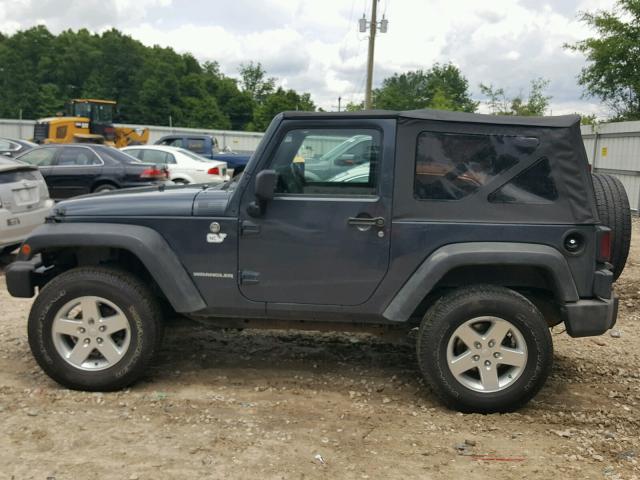 1J4FA24147L112163 - 2007 JEEP WRANGLER X BLUE photo 9