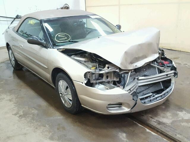 1C3EL45X74N321217 - 2004 CHRYSLER SEBRING TAN photo 1