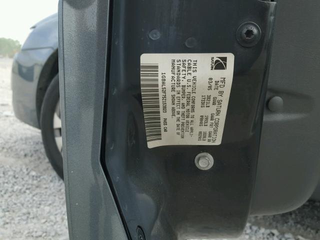 1G8AL52F75Z153823 - 2005 SATURN ION LEVEL GREEN photo 10