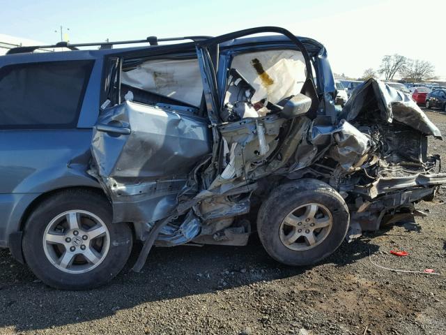 5FNYF18518B010864 - 2008 HONDA PILOT BLUE photo 9