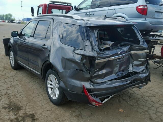 1FM5K7D82GGA75112 - 2016 FORD EXPLORER X GRAY photo 3