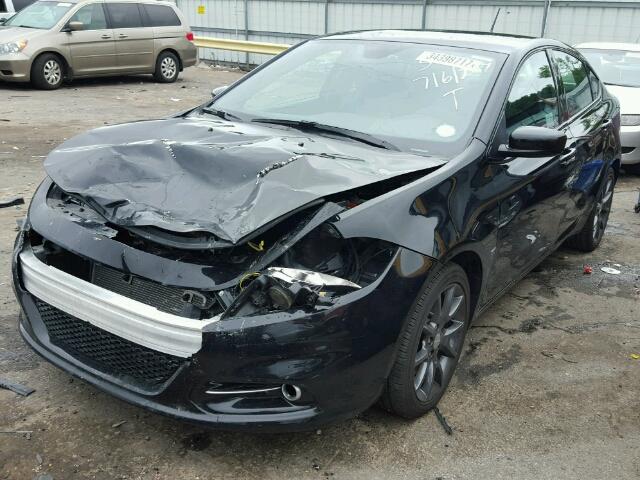 1C3CDFBB3GD544244 - 2016 DODGE DART SXT BLACK photo 2