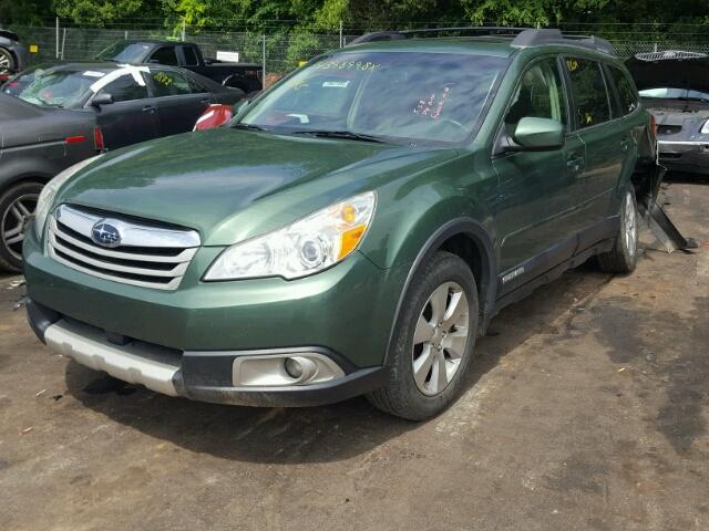 4S4BRDLC3B2327409 - 2011 SUBARU OUTBACK 3. GREEN photo 2