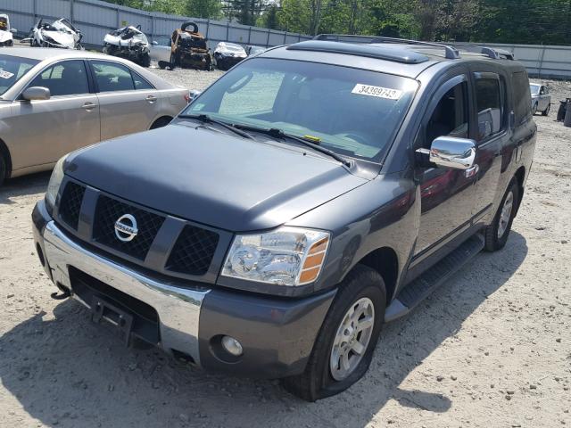 5N1AA08B64N714176 - 2004 NISSAN ARMADA SE GRAY photo 2