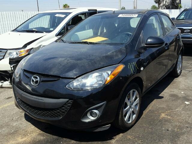 JM1DE1LZ8D0158207 - 2013 MAZDA MAZDA2 BLACK photo 2