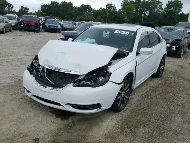 1C3CCBCG7EN191729 - 2014 CHRYSLER 200 LIMITE WHITE photo 2