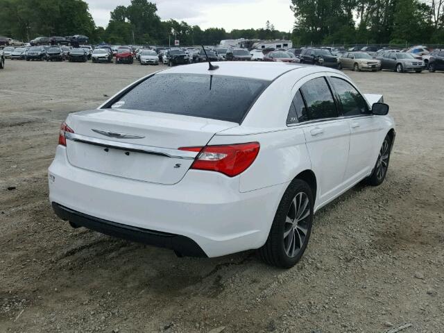 1C3CCBCG7EN191729 - 2014 CHRYSLER 200 LIMITE WHITE photo 4