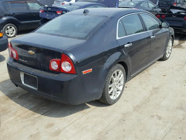 1G1ZE5E04CF100160 - 2012 CHEVROLET MALIBU LTZ BLACK photo 4