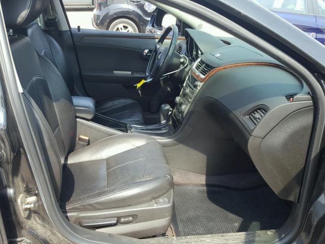 1G1ZE5E04CF100160 - 2012 CHEVROLET MALIBU LTZ BLACK photo 5