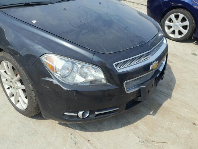 1G1ZE5E04CF100160 - 2012 CHEVROLET MALIBU LTZ BLACK photo 9