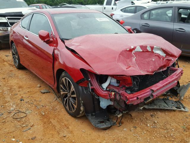 1HGCT1B60HA007694 - 2017 HONDA ACCORD EXL RED photo 1