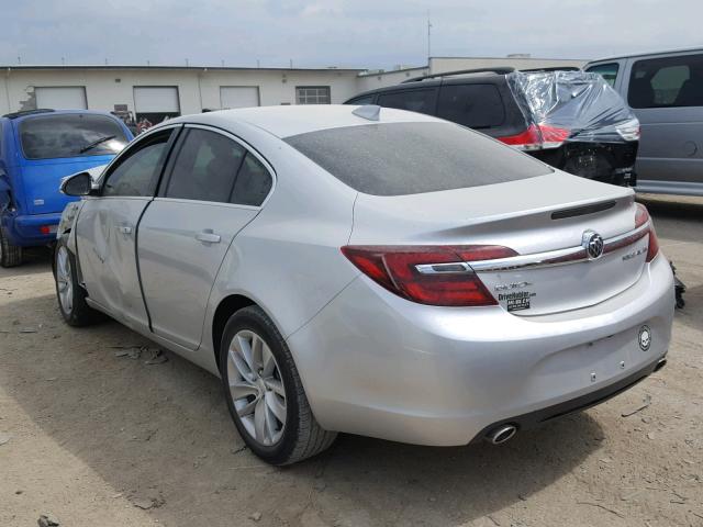 2G4GK5EX9G9150180 - 2016 BUICK REGAL SILVER photo 3