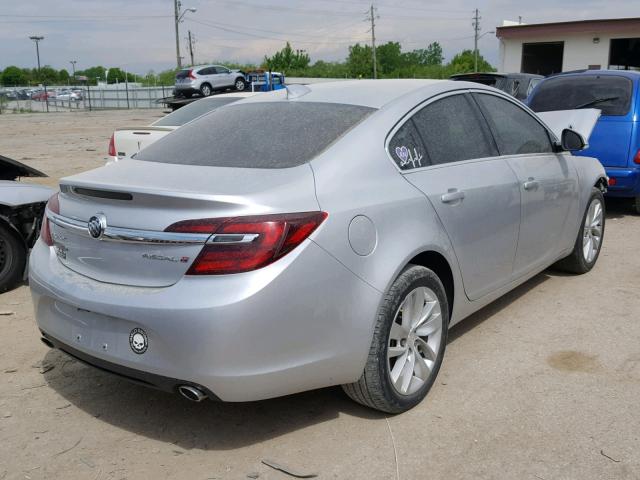 2G4GK5EX9G9150180 - 2016 BUICK REGAL SILVER photo 4