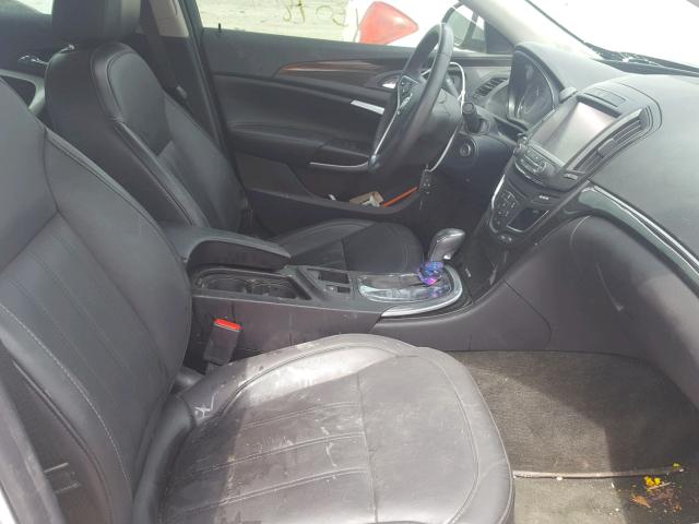 2G4GK5EX9G9150180 - 2016 BUICK REGAL SILVER photo 5