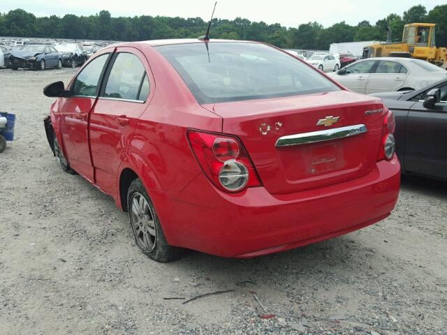 1G1JC5SH1C4105759 - 2012 CHEVROLET SONIC RED photo 3