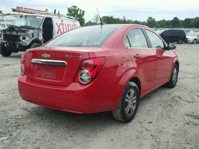 1G1JC5SH1C4105759 - 2012 CHEVROLET SONIC RED photo 4