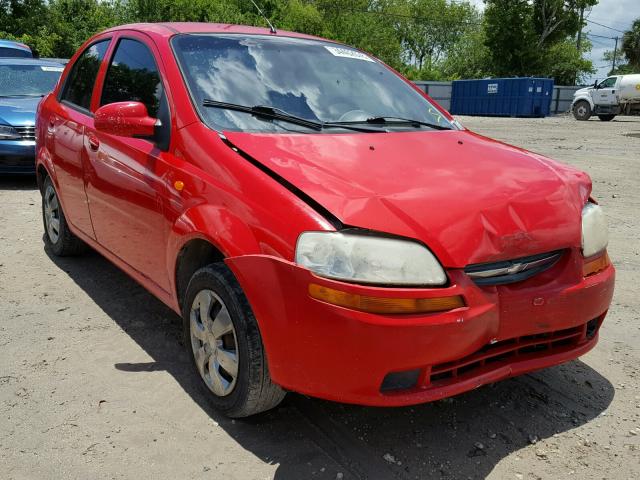 KL1TJ52654B260002 - 2004 CHEVROLET AVEO LS RED photo 1