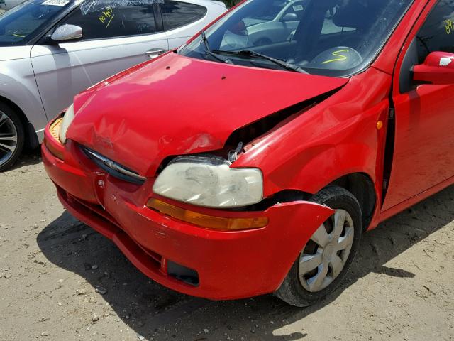 KL1TJ52654B260002 - 2004 CHEVROLET AVEO LS RED photo 10