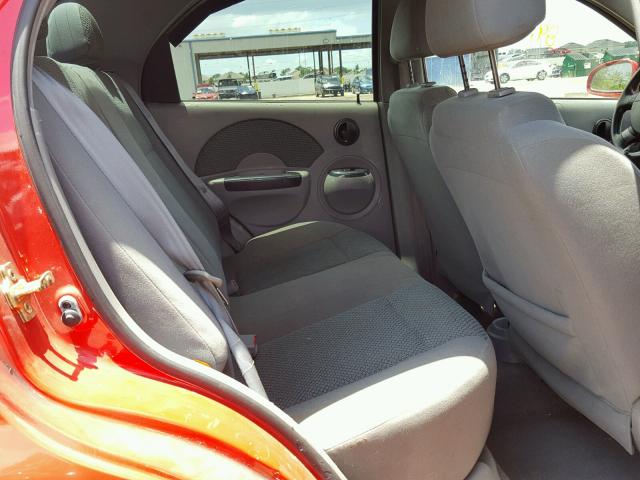KL1TJ52654B260002 - 2004 CHEVROLET AVEO LS RED photo 6
