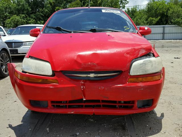 KL1TJ52654B260002 - 2004 CHEVROLET AVEO LS RED photo 9