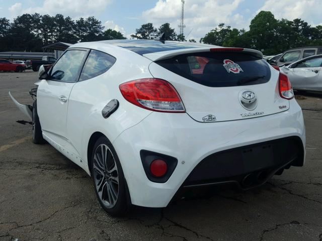 KMHTC6AE9GU278220 - 2016 HYUNDAI VELOSTER T WHITE photo 3