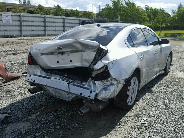 1N4AA5AP4EC457206 - 2014 NISSAN MAXIMA SILVER photo 4