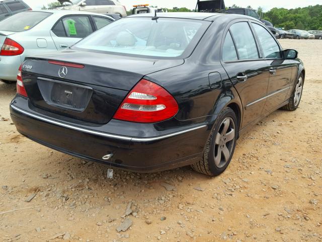 WDBUF70J56A863136 - 2006 MERCEDES-BENZ E 500 BLACK photo 4