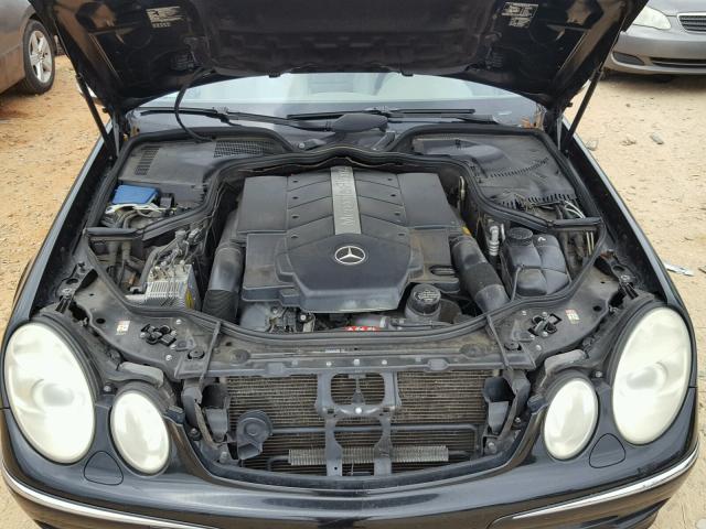 WDBUF70J56A863136 - 2006 MERCEDES-BENZ E 500 BLACK photo 7