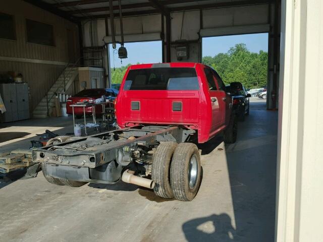 3C7WRTCL2EG287385 - 2014 RAM 3500 RED photo 4