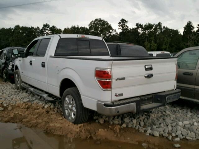 1FTFW1CT0EKE53826 - 2014 FORD F150 SUPER WHITE photo 3