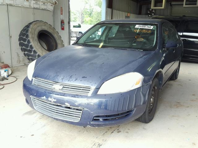 2G1WS551369401052 - 2006 CHEVROLET IMPALA POL BLUE photo 2