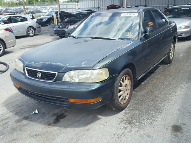 JH4UA2647VC005754 - 1997 ACURA 2.5TL GREEN photo 2