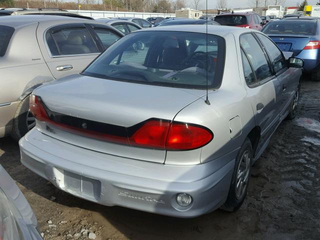 1G2JB52F747321533 - 2004 PONTIAC SUNFIRE SL SILVER photo 4