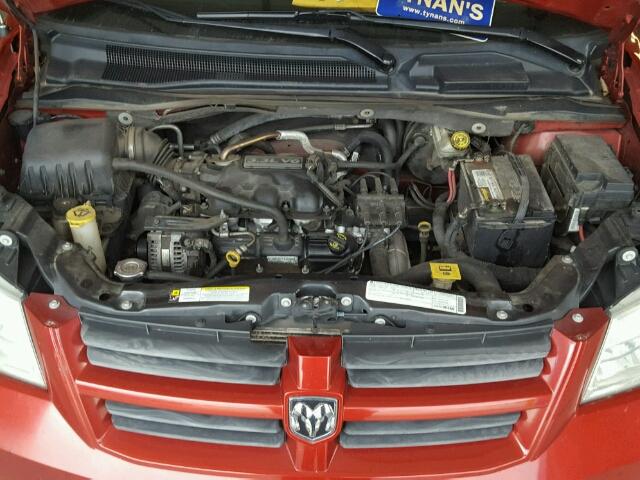 1D8HN44E59B516925 - 2009 DODGE GRAND CARA RED photo 7