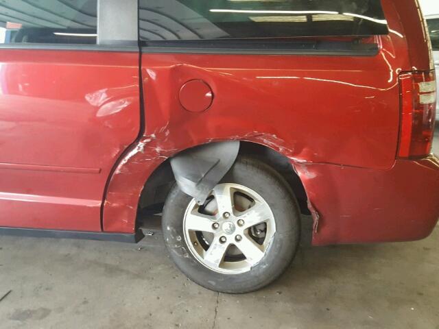 1D8HN44E59B516925 - 2009 DODGE GRAND CARA RED photo 9