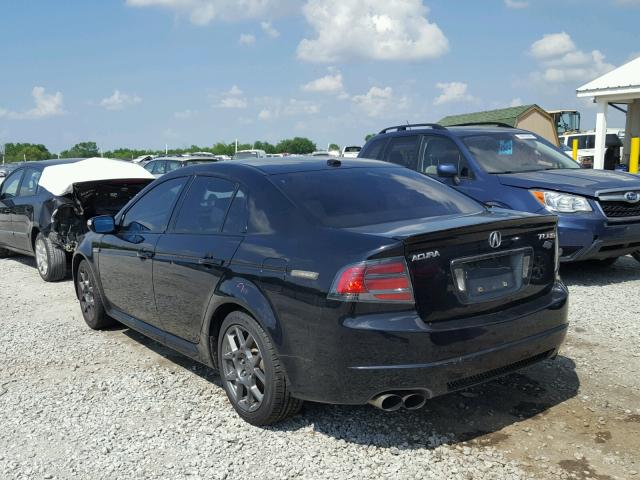 19UUA76567A042947 - 2007 ACURA TL TYPE S BLACK photo 3