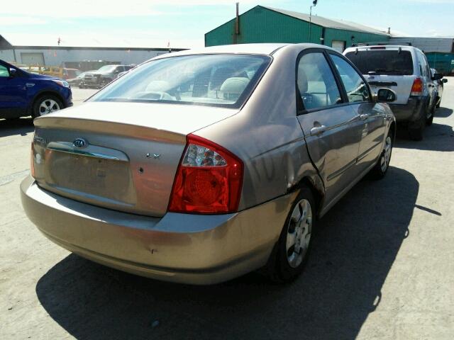 KNAFE121355174935 - 2005 KIA NEW SPECTR BEIGE photo 4