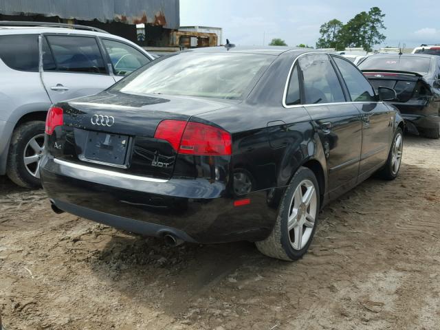 WAUAF78E47A063275 - 2007 AUDI A4 2 BLACK photo 4