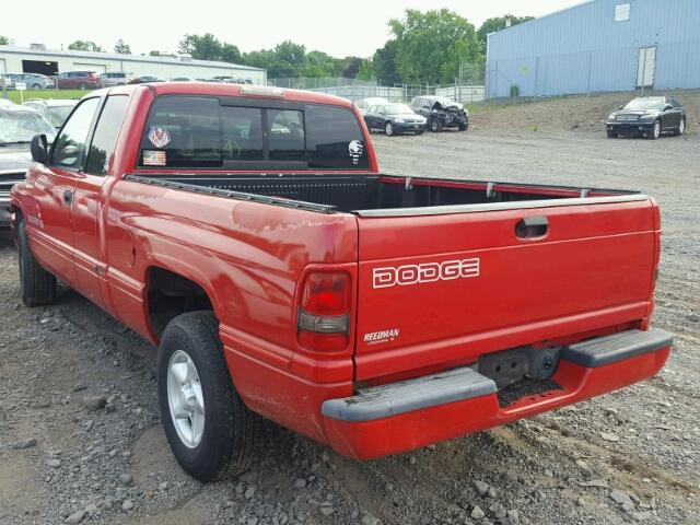 3B7HC13Y71G219312 - 2001 DODGE RAM 1500 RED photo 3