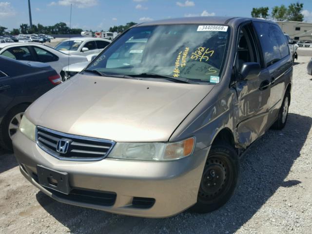 5FNRL18534B129488 - 2004 HONDA ODYSSEY LX GOLD photo 2