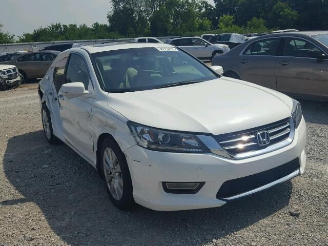 1HGCR2F80DA095267 - 2013 HONDA ACCORD EXL WHITE photo 1