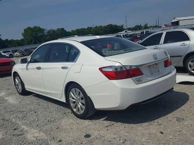 1HGCR2F80DA095267 - 2013 HONDA ACCORD EXL WHITE photo 3