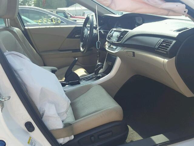 1HGCR2F80DA095267 - 2013 HONDA ACCORD EXL WHITE photo 5