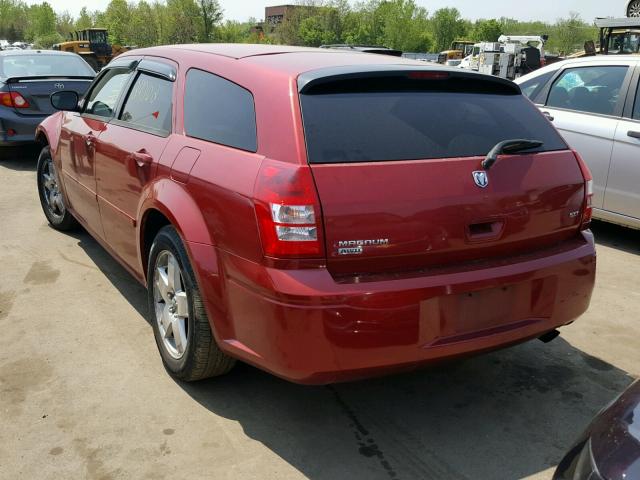 2D8GZ48V85H576144 - 2005 DODGE MAGNUM SXT MAROON photo 3