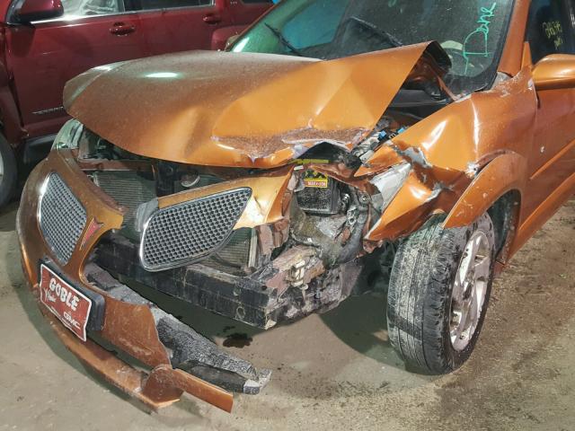 5Y2SL63875Z413055 - 2005 PONTIAC VIBE ORANGE photo 9