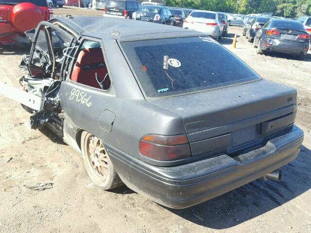 1FARP1283RW337662 - 1994 FORD ESCORT GT BLACK photo 3